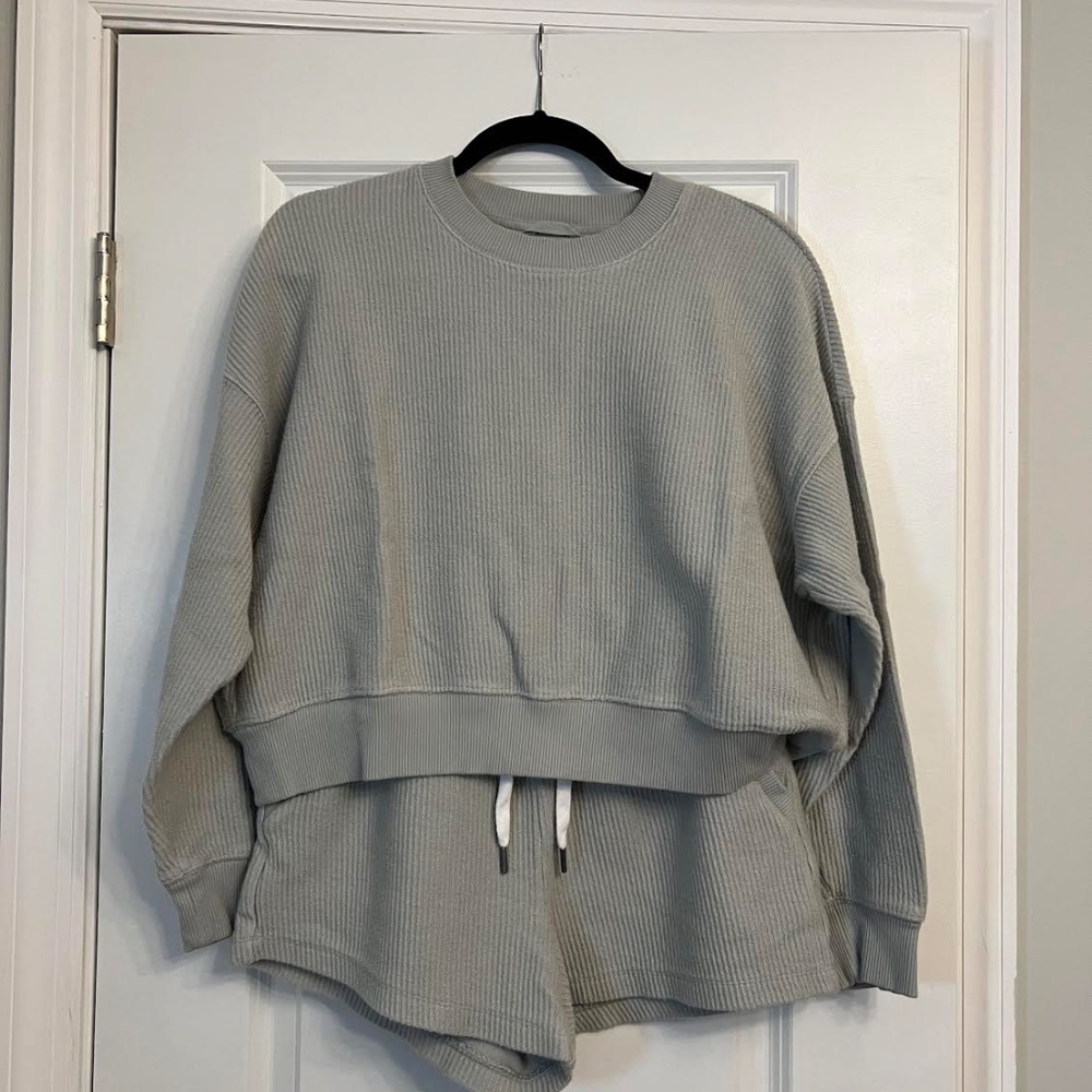 Aerie Sweater + Short Set, Size XS Top & S Bottom